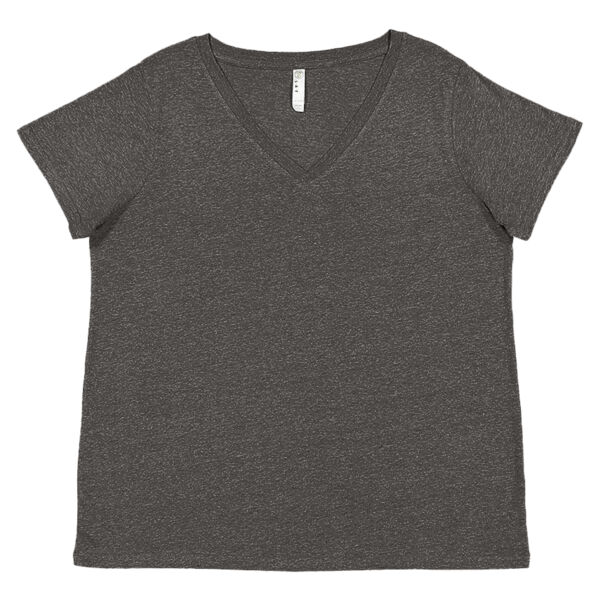 Women's Curvy Collection Fine Jersey V-Neck Tee Thumbnail