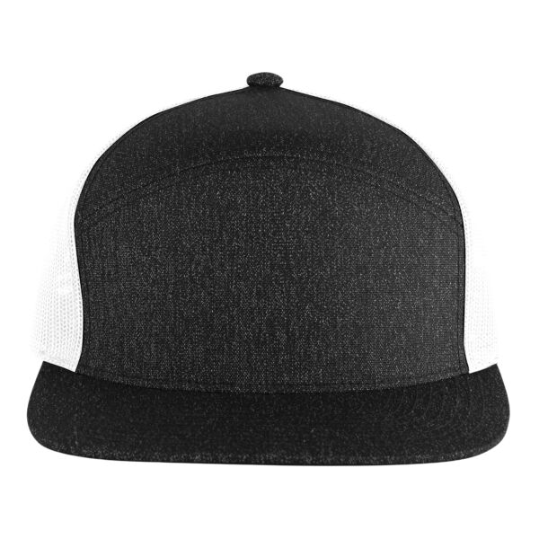 Heather 6-Panel Arch Trucker Snapback Cap Thumbnail