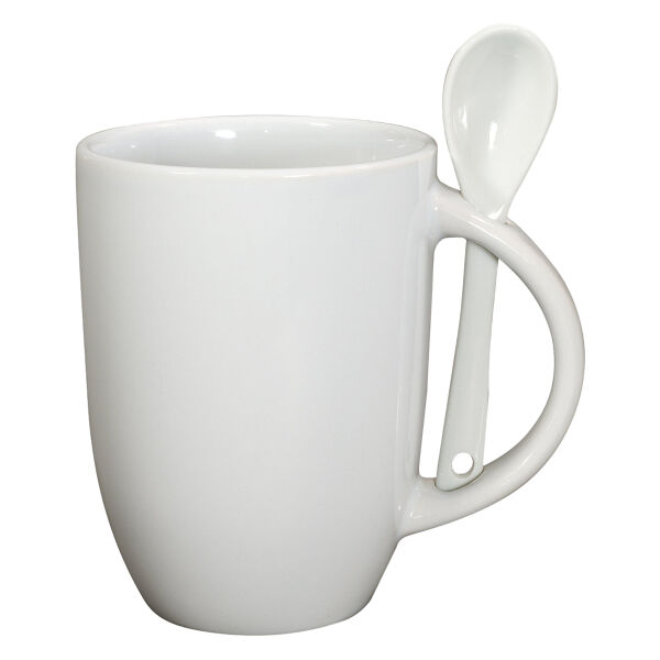 12oz Dapper Ceramic Mug With Spoon In Mailer Thumbnail