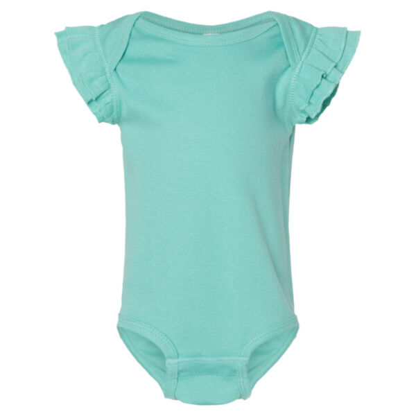 Infant Flutter Sleeve Baby Rib Bodysuit Thumbnail