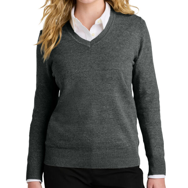 Women's Easy Care V Neck Sweater Thumbnail