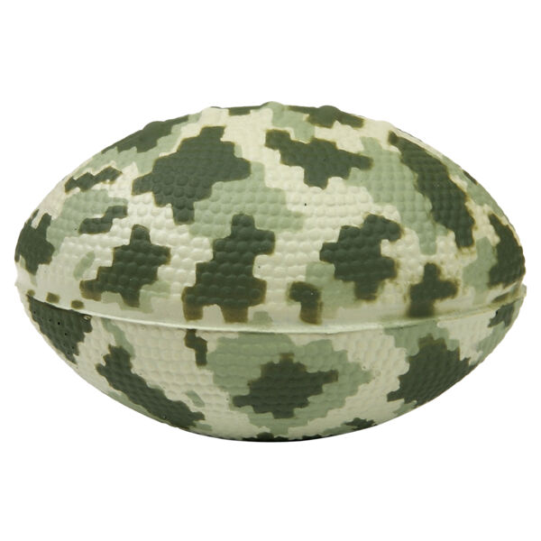 Digi Camo Football Shape Stress Ball Thumbnail