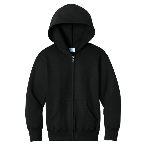 Youth Core Fleece Full Zip Hooded Sweatshirt Thumbnail