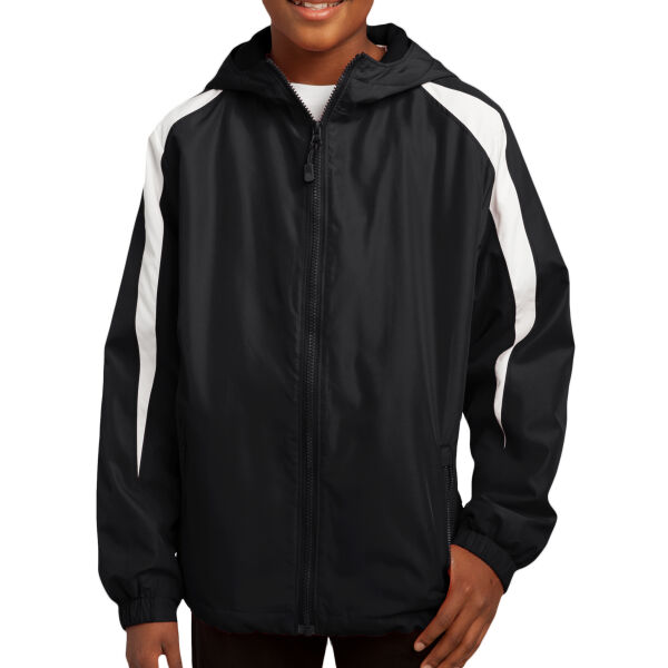 Youth Fleece Lined Colorblock Jacket Thumbnail