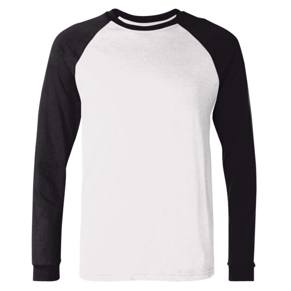 Men's Long Sleeve Jersey Baseball Tee Thumbnail