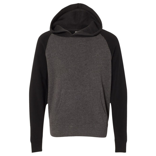 Youth Lightweight Special Blend Raglan Hooded Sweatshirt Thumbnail