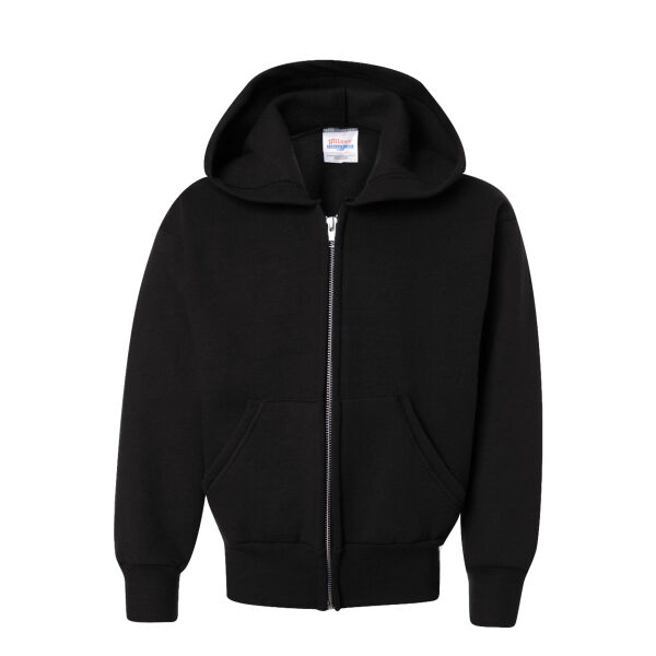 Youth EcoSmart® Full-Zip Hooded Sweatshirt Thumbnail