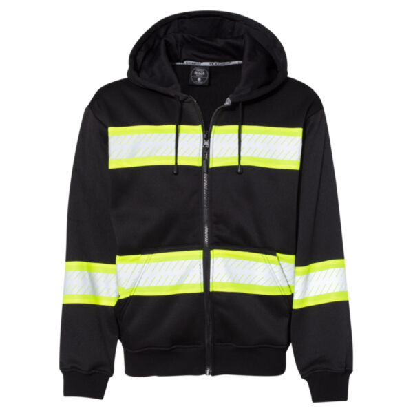 Men's EV Series® Enhanced Visibility Full-Zip Hooded Sweatshirt Thumbnail