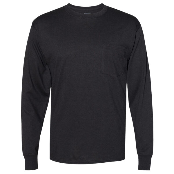 Unisex Workwear Long Sleeve Pocket T-Shirt Thumbnail