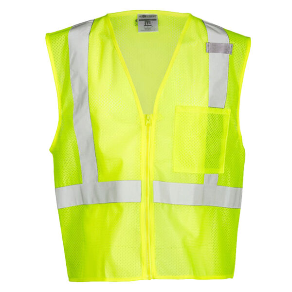 Unisex Single Pocket Zipper Mesh Vest Thumbnail