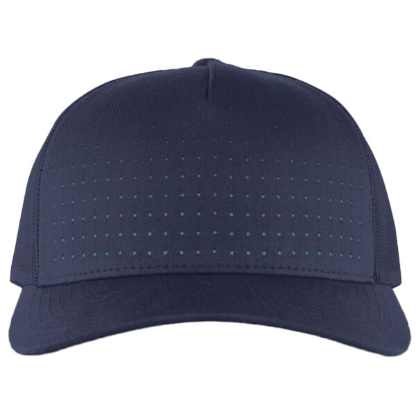 Perforated 5-Panel Trucker Snapback Cap Thumbnail