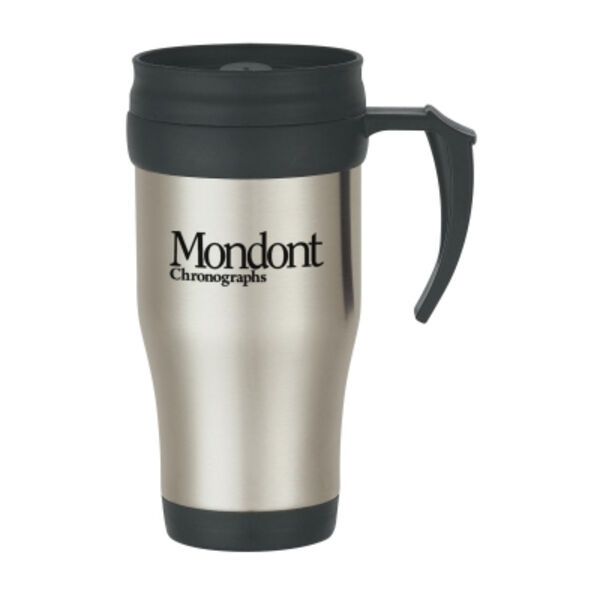 16 Oz. Stainless Steel Slide Action Travel Mug Thumbnail