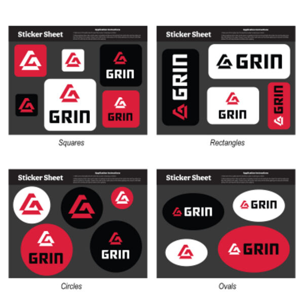 Ultra Removable Sticker Sheet 5.5" x 7" Stock Shapes Thumbnail