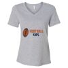 Women's Relaxed Heather CVC V-Neck Tee Thumbnail