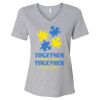 Women's Relaxed Heather CVC V-Neck Tee Thumbnail