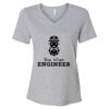 Women's Relaxed Heather CVC V-Neck Tee Thumbnail