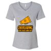 Women's Relaxed Heather CVC V-Neck Tee Thumbnail