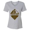 Women's Relaxed Heather CVC V-Neck Tee Thumbnail