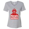 Women's Relaxed Heather CVC V-Neck Tee Thumbnail