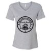 Women's Relaxed Heather CVC V-Neck Tee Thumbnail