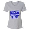 Women's Relaxed Heather CVC V-Neck Tee Thumbnail