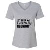 Women's Relaxed Heather CVC V-Neck Tee Thumbnail